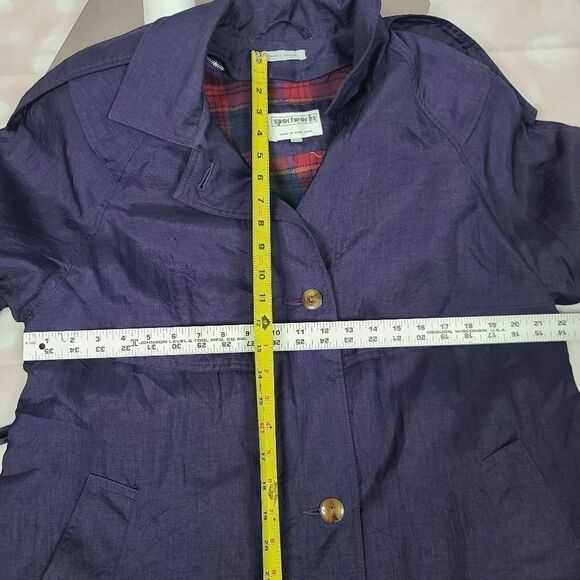 Vintage Sportswork Purple Trenchcoat with Zip Out Liner 11/12 - Picture 12 of 13